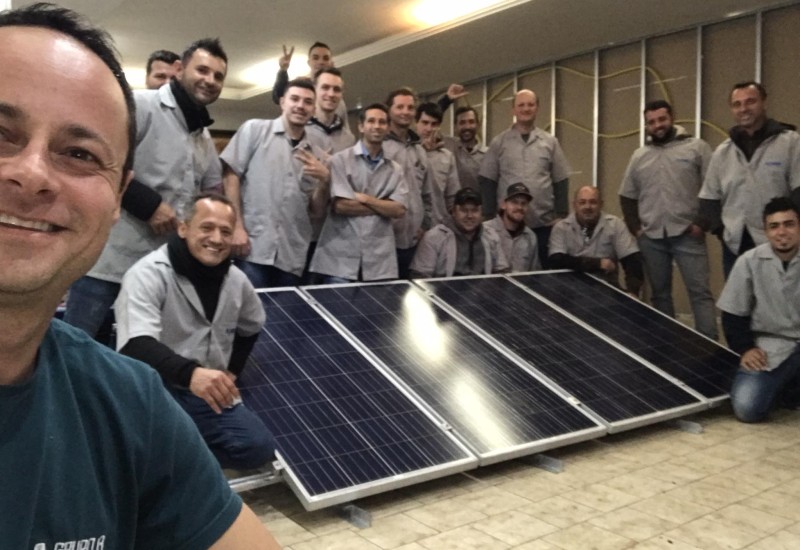 Curso prático instalação de energia solar fotovoltaica em Irati Paraná